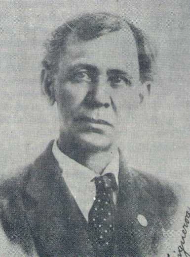 Black-and-white portrait photograph of Anselmo L. Figueroa