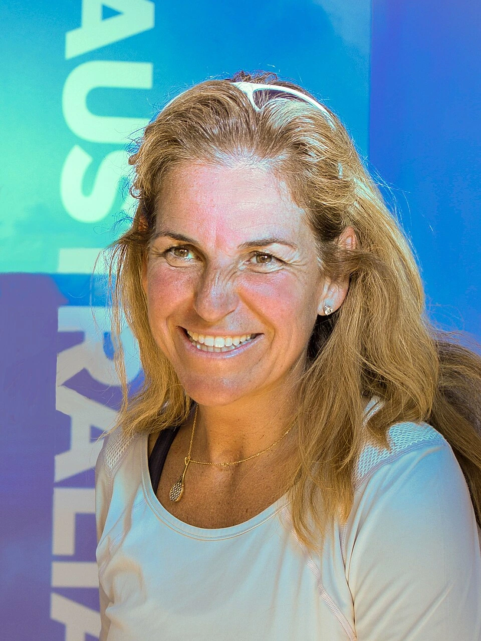 Arantxa Sánchez Vicario smiling in a candid portrait