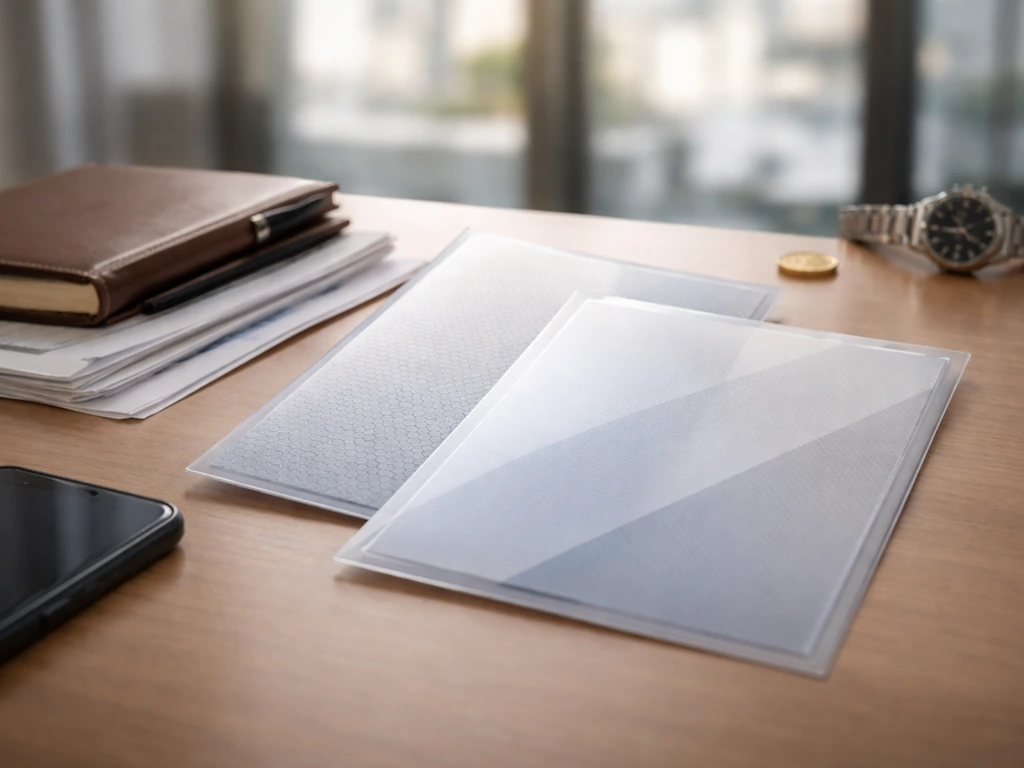 Desk close-up with corporate documents, notebook, and money symbols suggesting net worth estimation inputs.